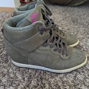 Nike Dunk Sky High Olive wedge sneakers